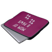 Mama von 8 Pfoten Laptopschutzhülle (Vorne Knopf)
