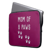 Mama von 8 Pfoten Laptopschutzhülle (Vorderseite Links)