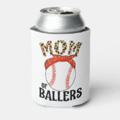 Mama von Ballern Funny Baseball Softball Spiel Mut Dosenkühler (Kanne Rückseite)