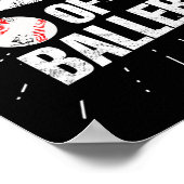 Mama von Ballern Funny Baseball Softball Spiel Mut Poster (Ecke)