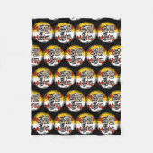 Mama von beiden Softball Baseball Mutter Day Mama Fleecedecke (Vorderseite)