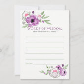 Mama von Blumenviolett und Milchdusche Einladung (Vorderseite)