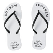 Mama von Brautschwarz und Weiß Badesandalen (Fußbett)