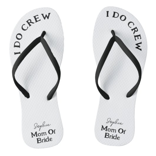 Mama von Brautschwarz und Weiß Badesandalen (Fußbett)