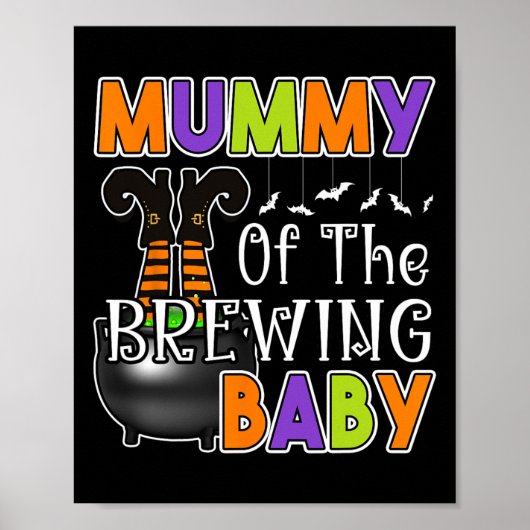 Mama von Brewing Baby Costume Halloween Poster (Vorne)