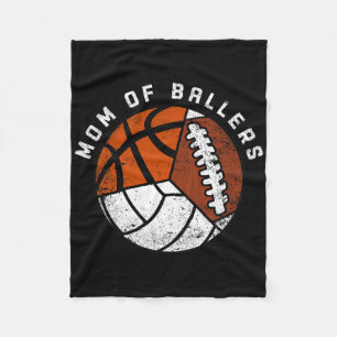 Mama von Byllers Fun Volleybyll Bysketbyll Footbyl Fleecedecke