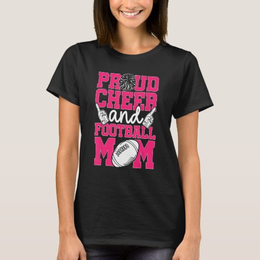 Mama von Cheer und Fußball: die Mama von Fußball u T-Shirt (Vorderseite)