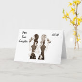 MAMA VON DAUGHTER AM 40. KARTE (Gelbe Blume)