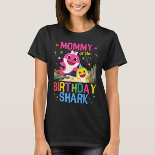 Mama von der Geburtstagsfamilie Hai Kinder Birt T-Shirt