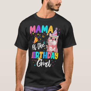 Mama von der Geburtstagskatze Kitten Theme Family T-Shirt