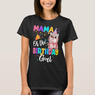 Mama von der Geburtstagskatze Kitten Theme Family T-Shirt