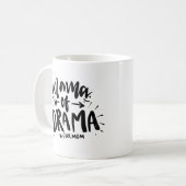 Mama von Drama #girlama lustig Kaffeetasse (Vorderseite Links)