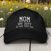 Mama von Duty Simple Modern Typografy Custom Bestickte Baseballkappe