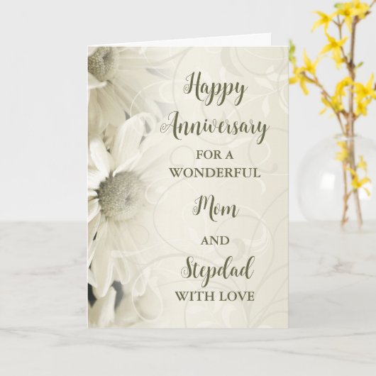 Mama von Flora und Stepdad Karte (Gelbe Blume)