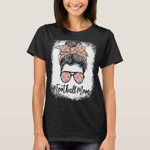 Mama von Fußballleopard und Messing Bun Player T-Shirt