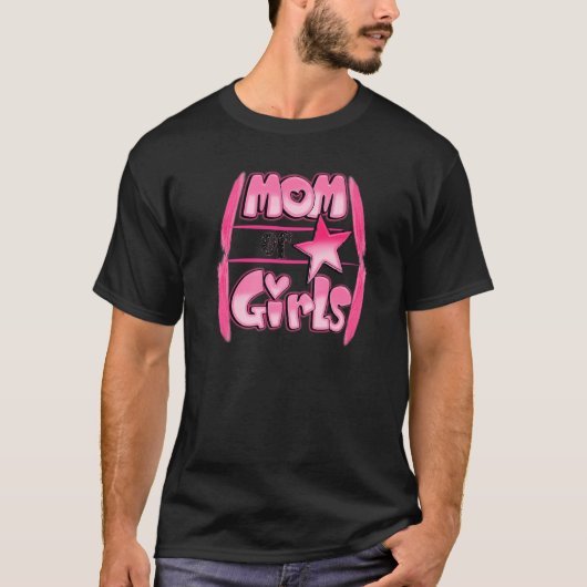 Mama von glücklichen Müttern Tag T-Shirt (Vorderseite)