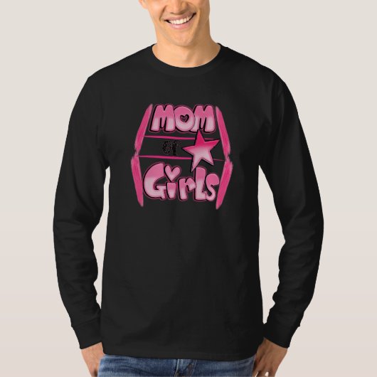 Mama von glücklichen Müttern Tag T-Shirt (Vorderseite)