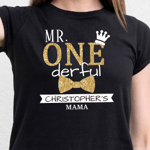 Mama von Herrn ONEderful   Eltern 1. Geburtstag T-Shirt