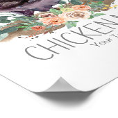 Mama von Hühnern Bio Landwirtschaftliche Landwirts Poster (Ecke)