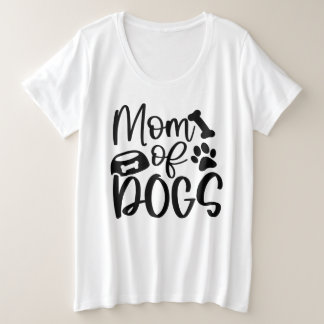 Mama von Hunden Große Größe T-Shirt