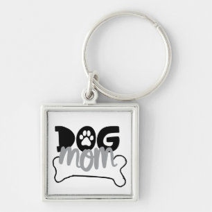 Mama von Hunden - Knochenzettel darüber, dass Hund Schlüsselanhänger