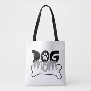 Mama von Hunden Knochenzettel darüber, dass Hunde  Tasche
