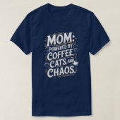 Mama: Von Kaffee, Katzen und Chaos-T - Shirt anget (Design vorne)