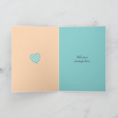 Mama von kleinen Mädchen Pfirsichgeburtstag Gruß Karte (Innenseite)