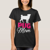 Mama von Mops T-Shirt (Vorderseite)