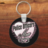 Mama von Polizeibeamten Schlüsselanhänger (Vorderseite)