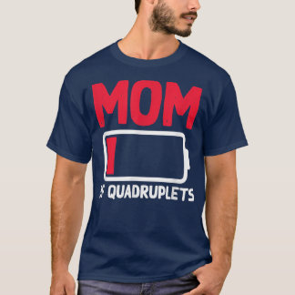 Mama von Quadruplets Schwangerschaftsankündigung M T-Shirt