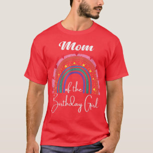 Mama von The Birthday Girl Rainbow Boho Birthday P T-Shirt