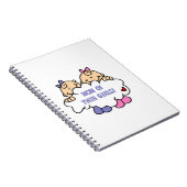 Mama von Twin Girls T - Shirt und Geschenken Notizblock (Rechte Seite)