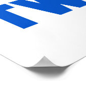 Mama von Twins Blauer Text Geschenke Poster (Ecke)