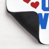 Mama von Twins-Blue-Text-Hemden und Geschenken Mousepad (Ecke)