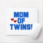 Mama von Twins-Blue-Text-Hemden und Geschenken Mousepad (Mit Mouse)
