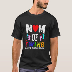 Mama von Twins Classic Übererfüllung Twins Womens T-Shirt