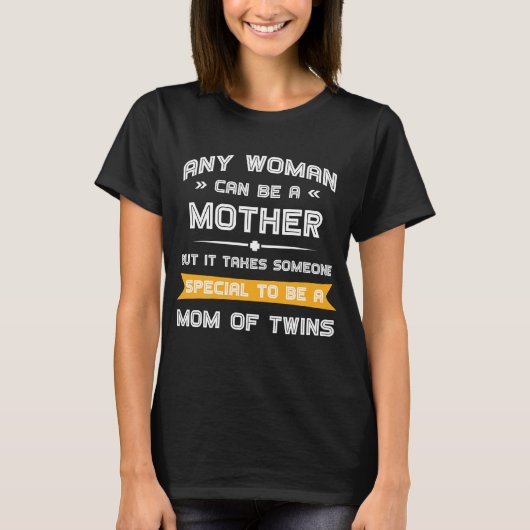 Mama von Twins Funny Mother Day Gift für ihre Mutt T-Shirt (Vorderseite)