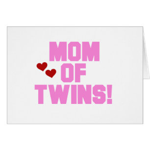 Mama von Twins-Pink-Texthemden und Geschenken