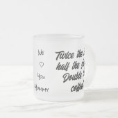 Mama von Twins Tasse, Junge Mutter Geschenk, 2 Mäd Mattglastasse (VorderseiteRechts)