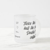 Mama von Twins Tasse, Junge Mutter Geschenk, Junge Mattglastasse (VorderseiteRechts)