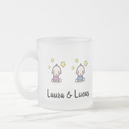 Mama von Twins Tasse, Junge Mutter Geschenk, Junge Mattglastasse