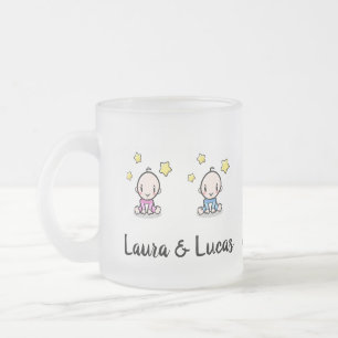 Mama von Twins Tasse, Junge Mutter Geschenk, Junge Mattglastasse