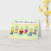 Mama von uns Kinder Funny Cartoon Card Karte (Gelbe Blume)