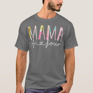 Mama von vier Niedlichen Mamas von Blumendesign mi T-Shirt