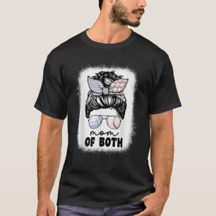 Mama von Volleyball und Baseball-Mama für Frauen T-Shirt