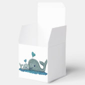 Mama von Walen und Kinderschwimmen im Meer Geschenkschachtel (Geöffnet)
