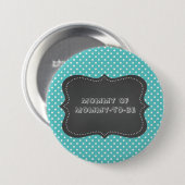 Mama von werdender Mutter Knopf Button (Vorne & Hinten)
