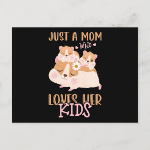 Mama von zwei Guinea Schwein nur eine Mama, die Postkarte