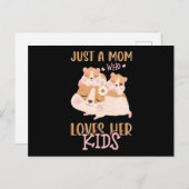 Mama von zwei Guinea Schwein nur eine Mama, die Postkarte (Vorne/Hinten)